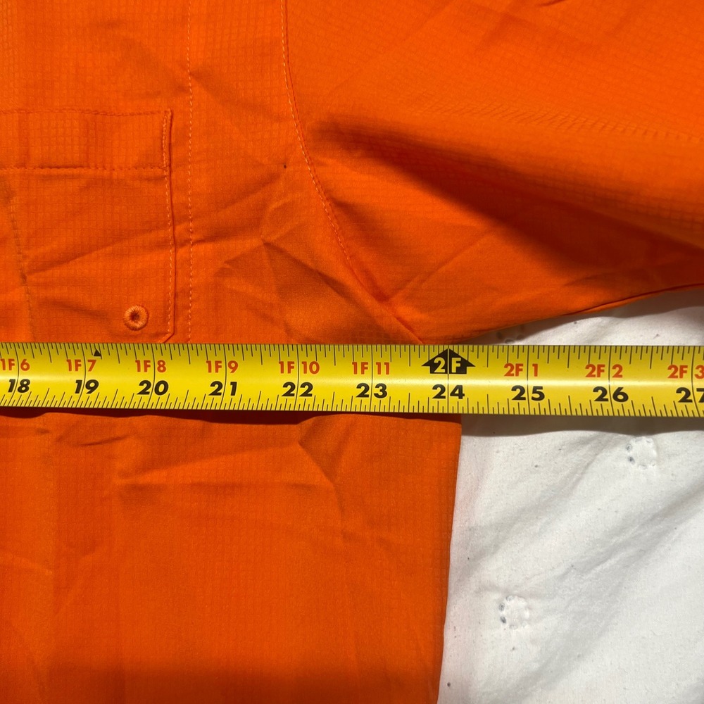 Columbia PFG Auburn Tigers Shirt Mens Large Orange Tamiami II Fishing SS - Picture 9 of 12